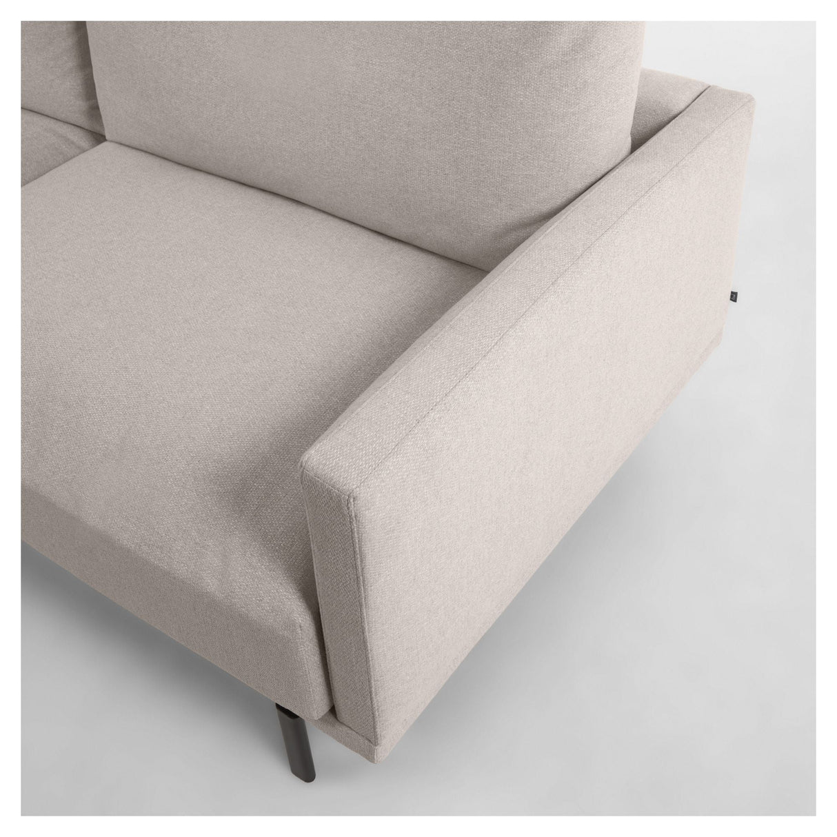 Galen 3-personer. Sofa med høyre vender langs langs lang, B254, Beige Chenille