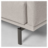 Galen 3-personer. Sofa med høyre vender langs langs lang, B254, Beige Chenille