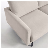 Galen 3-personer. Sofa med venstre venstre sjeselong, B194, Beige Chenille