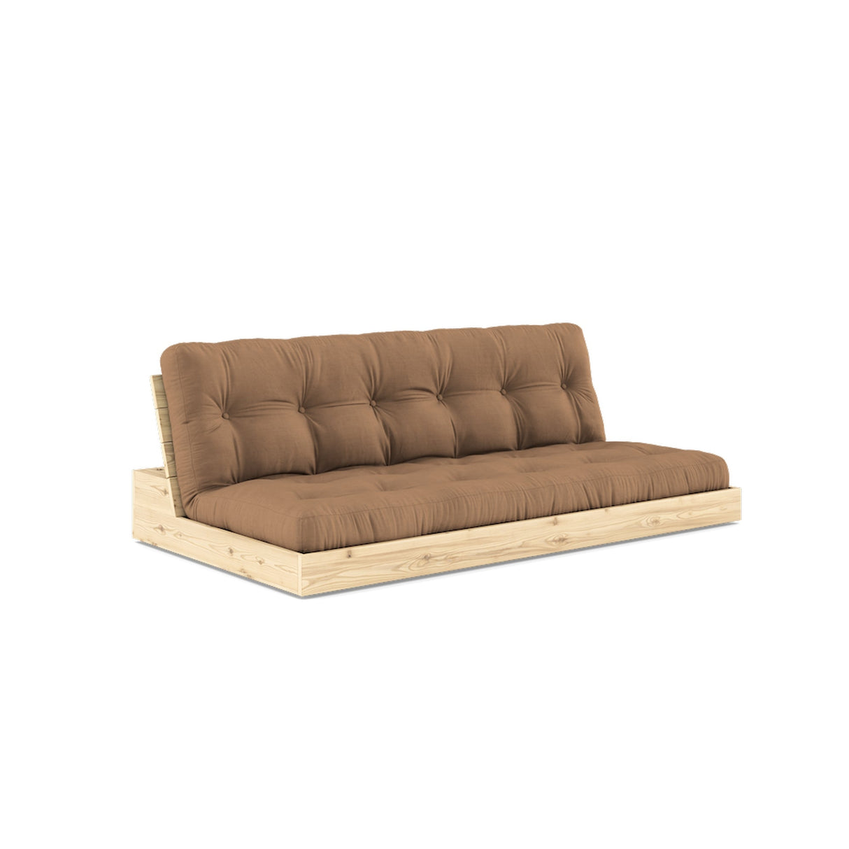 Base sofa seng, mocca/natur