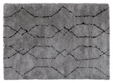 Nové Rug, 240x170, Light Grey/Black Graphics