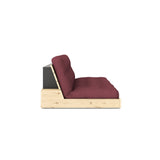 Base sofa seng, Bordeaux/natur