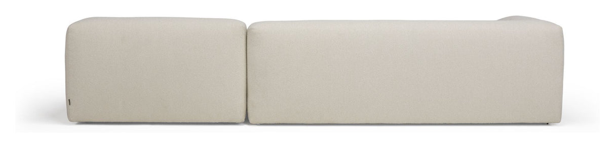 Kornum sofa med Chaise Longue Right, Offwhite Bouclé