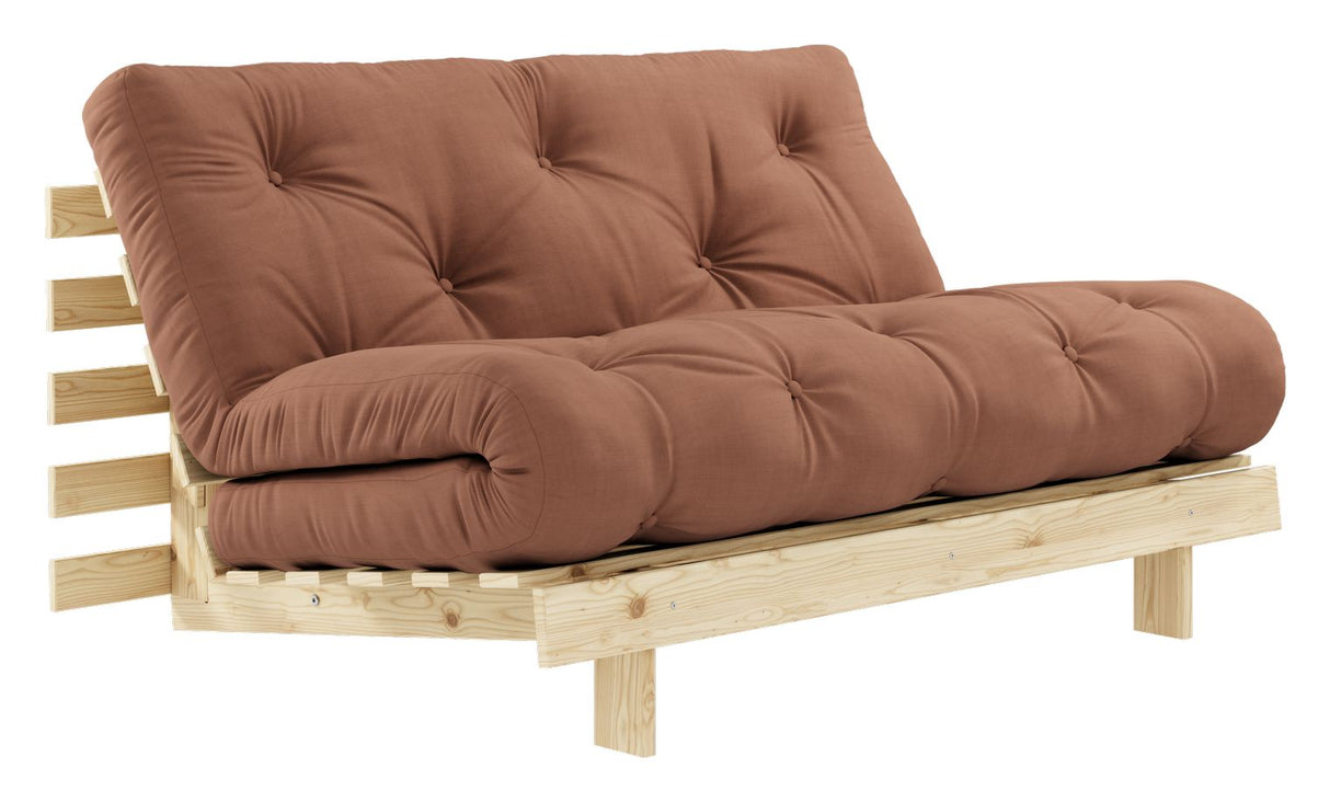 Røtter 140 sofa seng, furu/brun