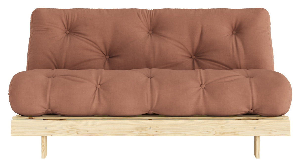 Røtter 160 sofa seng, furu/leirbrun,