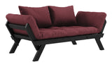 Bebop Sofa Bed Bordeaux/Black