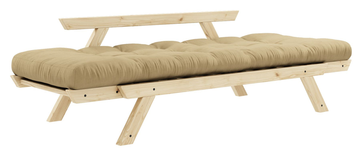 Bebop sofa seng, furu/beige