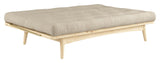 Folkesofa, furu/beige