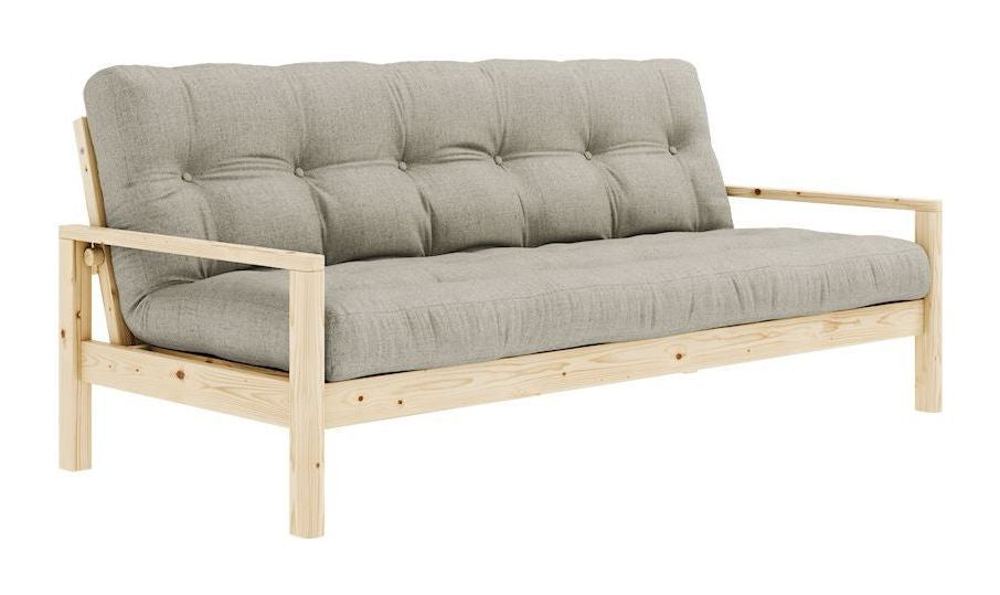 Knottesofa, lakkert furu, lin