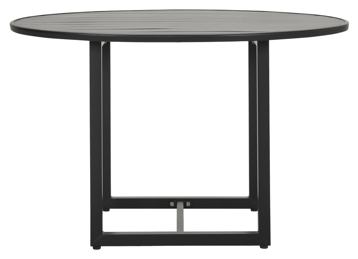 Helo Round Garden Table, Ø120, svart