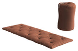 Seng i en pose futon, leirbrun