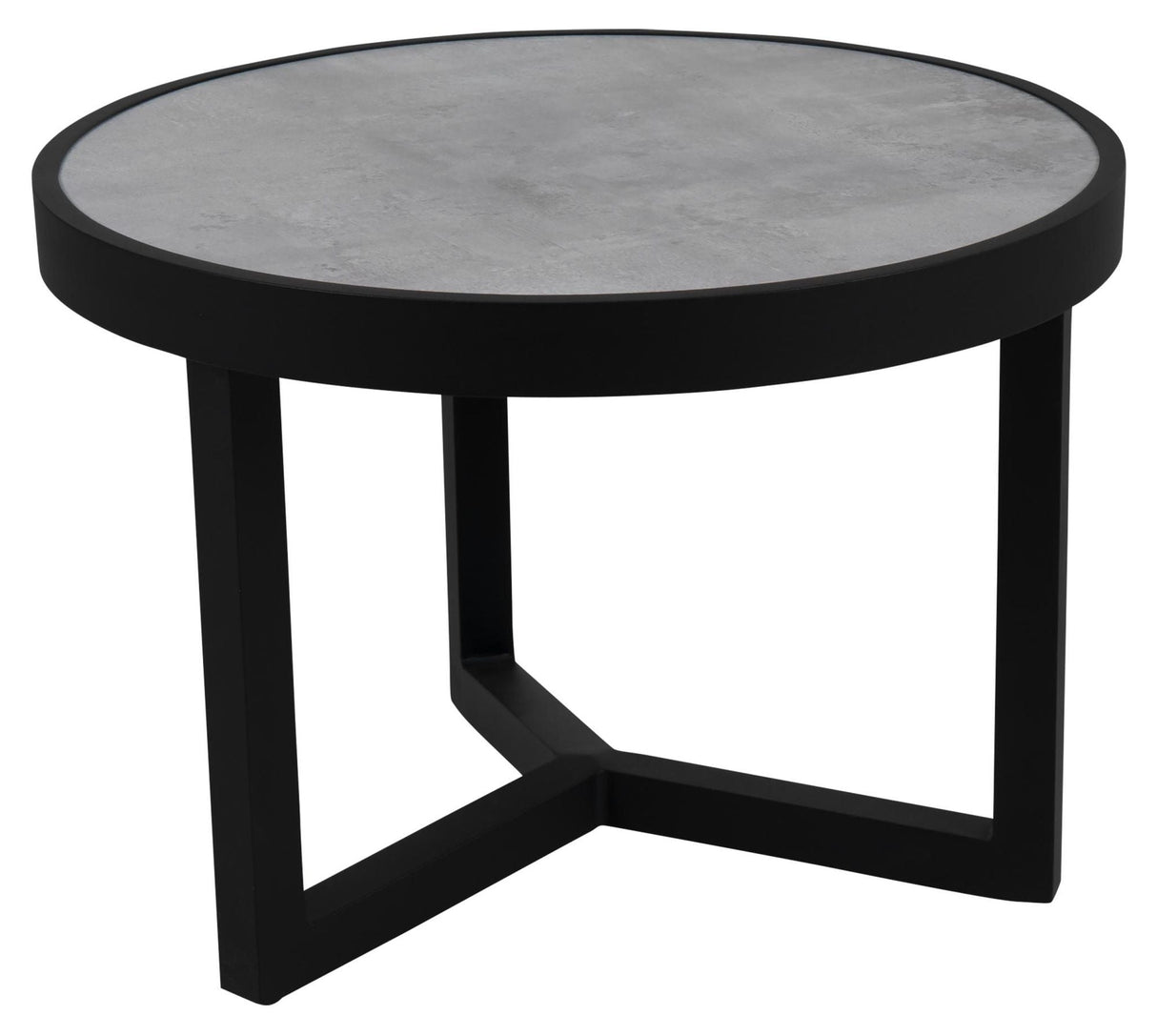 Itonda Lounge Table Black/Grey, Ø60