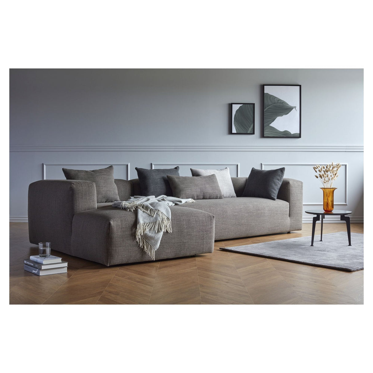 Kornum sofa med Chaise Longue igjen, taupe