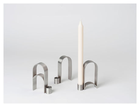 Arch Candlestick Vol 1, rustfritt stål