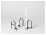 Arch Candlestick Vol 2, rustfritt stål