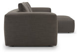 Kornum Sofa med Chaise Longue Right, Taupe