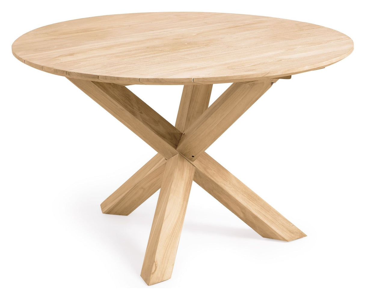 Teresinha Round Garden Table, Solid Teak, Ø120