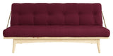 Folkesofa, furu/Bordeaux