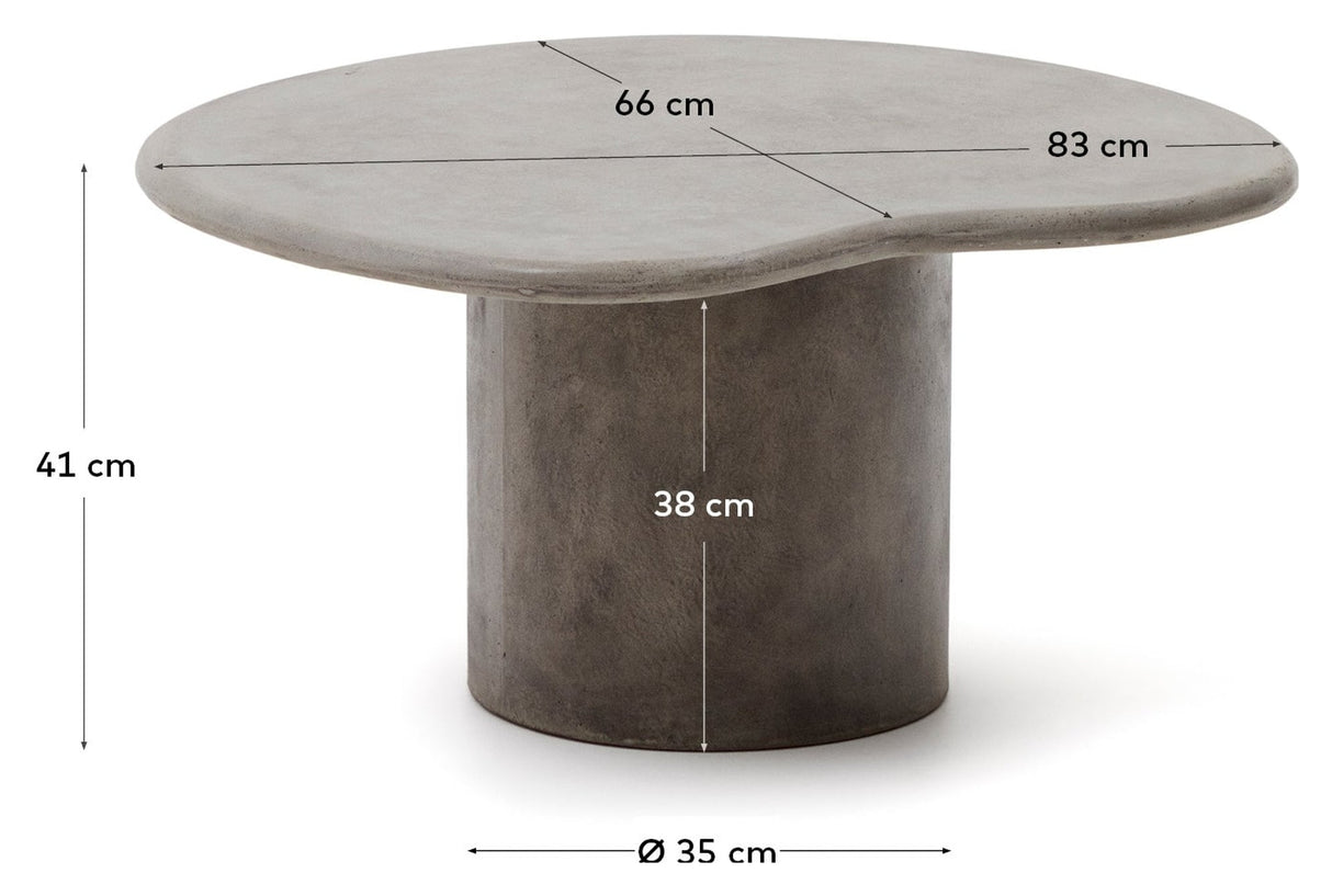 Macarella, salongbord, 83cm - grått