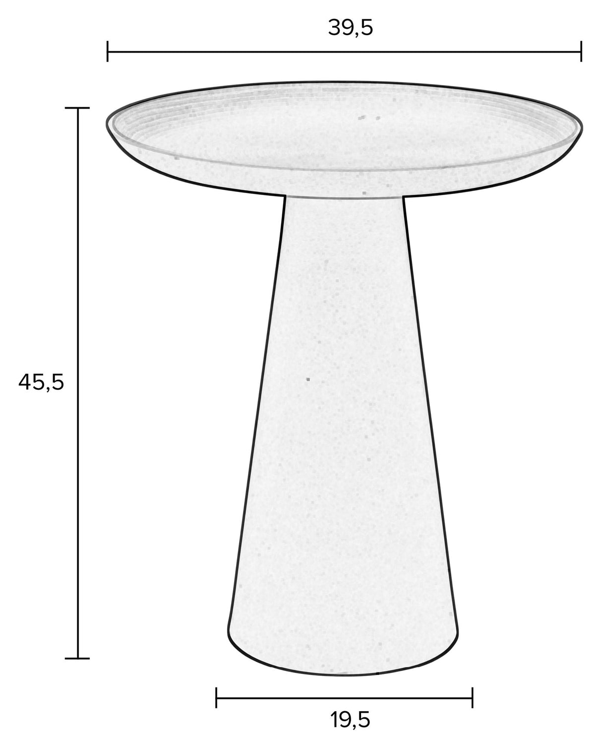 Homii Ringar Side Table Ø45,5, grønn