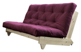 Fersk sofa seng, Bordeaux/naturlig