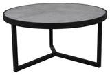 Itonda Lounge Table Black/Grey, Ø100