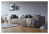 Kornum Sofa med Chaise Longue Right, Taupe