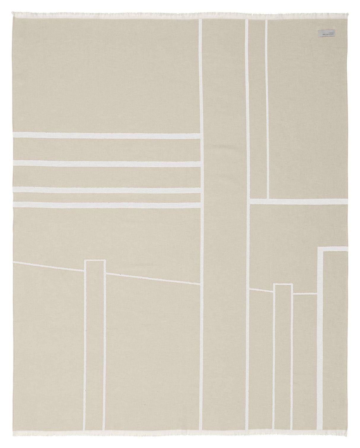 Arkitektur pledd, beige