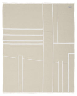 Arkitektur pledd, beige