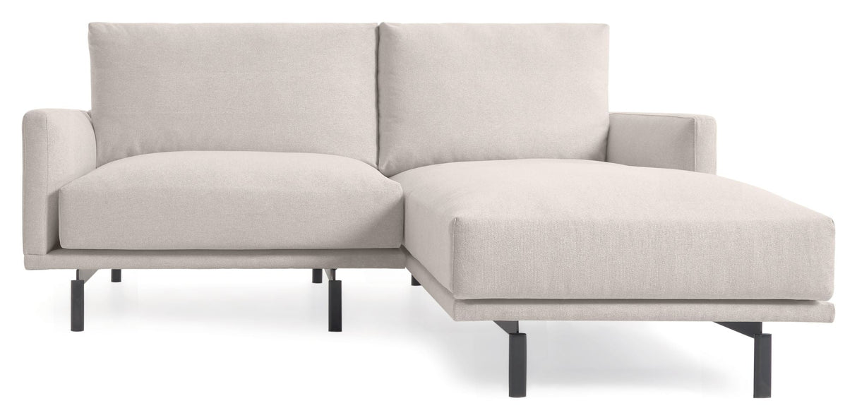 Galen 3-personer. Sofa med høyre vender langs langs lang, B214, Beige Chenille