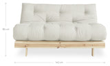 Røtter 140 sofa seng, furu/beige