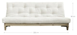 Fersk sofa seng, marine/natur