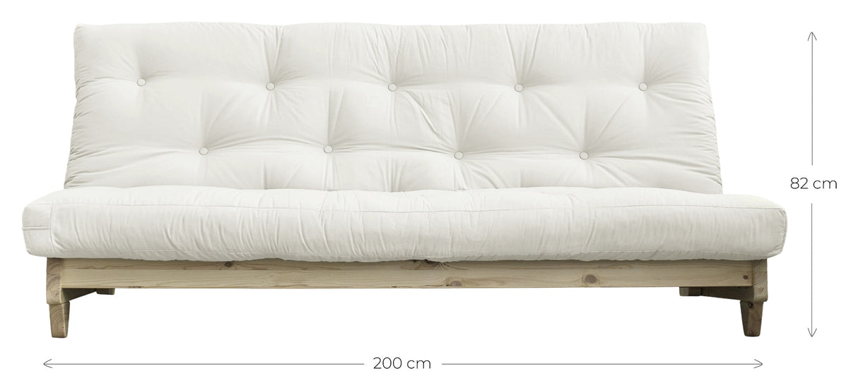 Fersk sofa seng, beige/natur