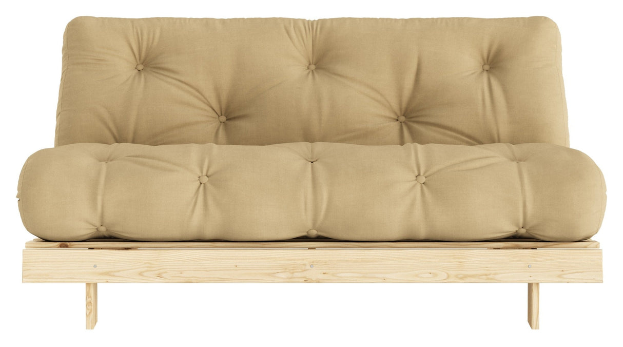 Røtter 160 sofa seng, furu/hvete beige,