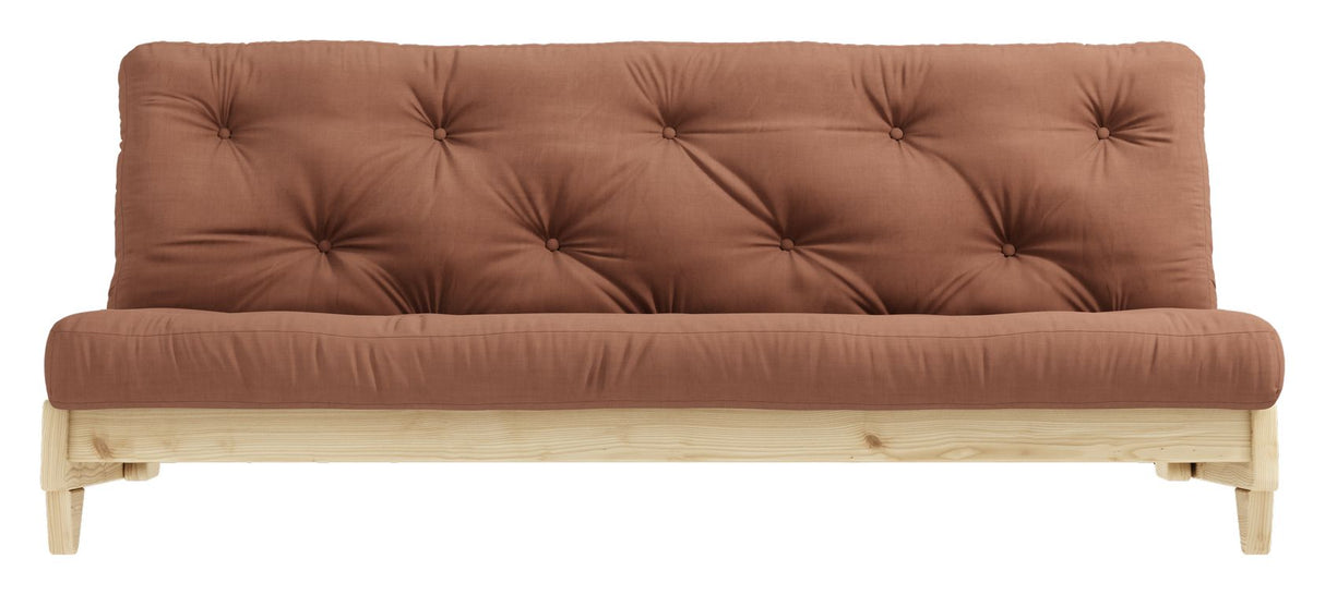 Fersk sofa, furu/brun