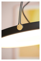 Halo Design Pivot Pendant, Ø40, svart/antikk