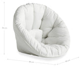 Nido Out Futon Chair, White