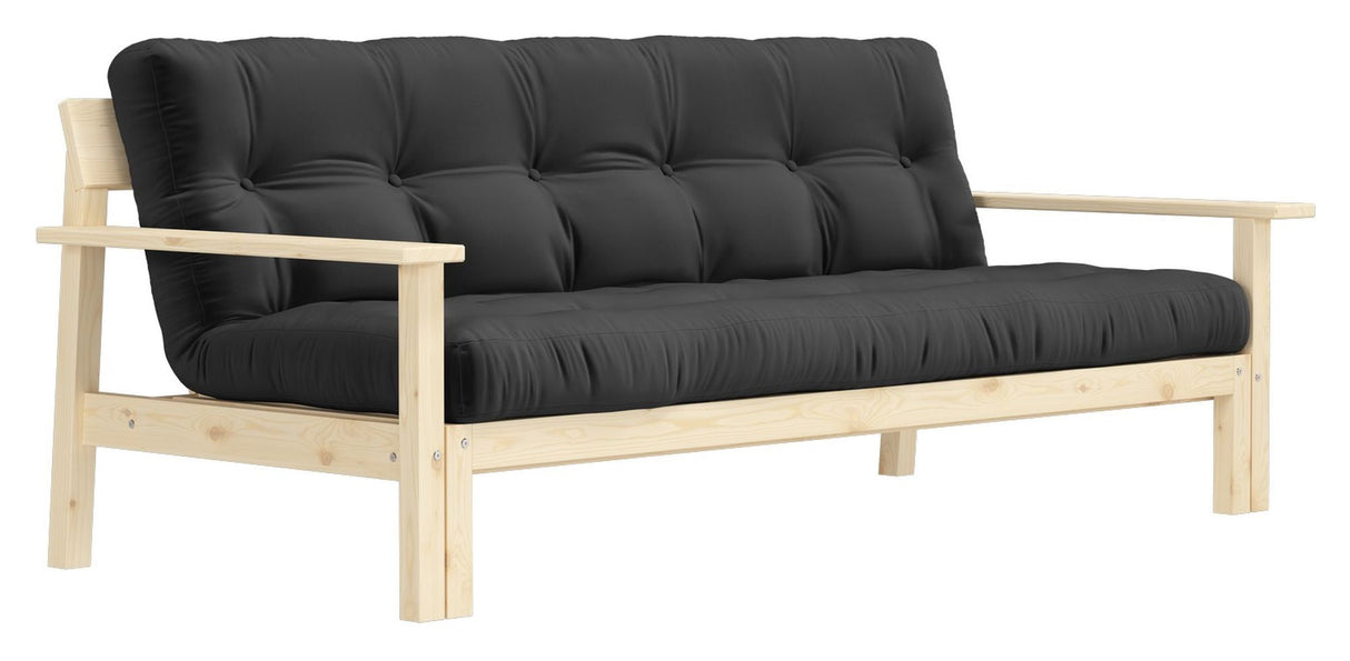 Slapp av sofa seng 190x100, mørk grå