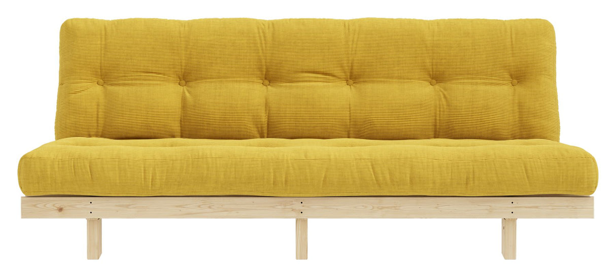 Magre sofa, furu/gul fløyel