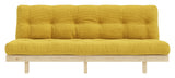 Magre sofa, furu/gul fløyel