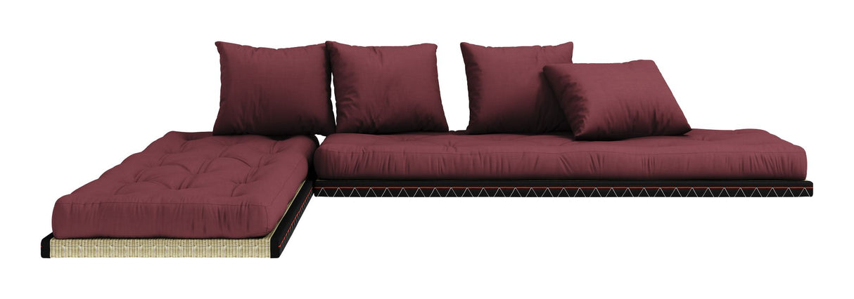 Chico Futon Sofa, Bordeaux w. Tatami -matter