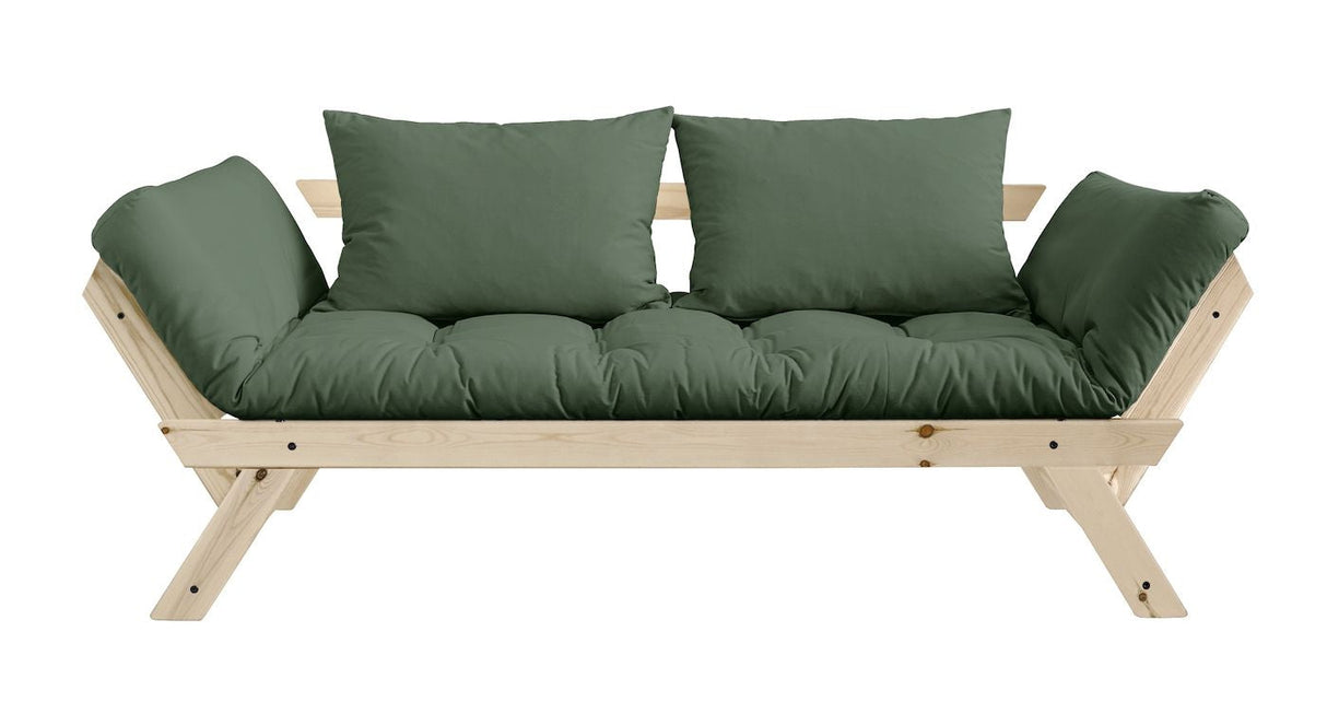 Bebop Sofa Bed, Olive Green/Nature