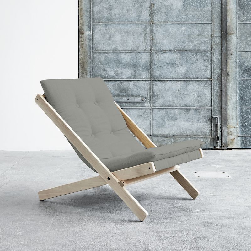 Boogie Lounge Chair, Gray/Nature