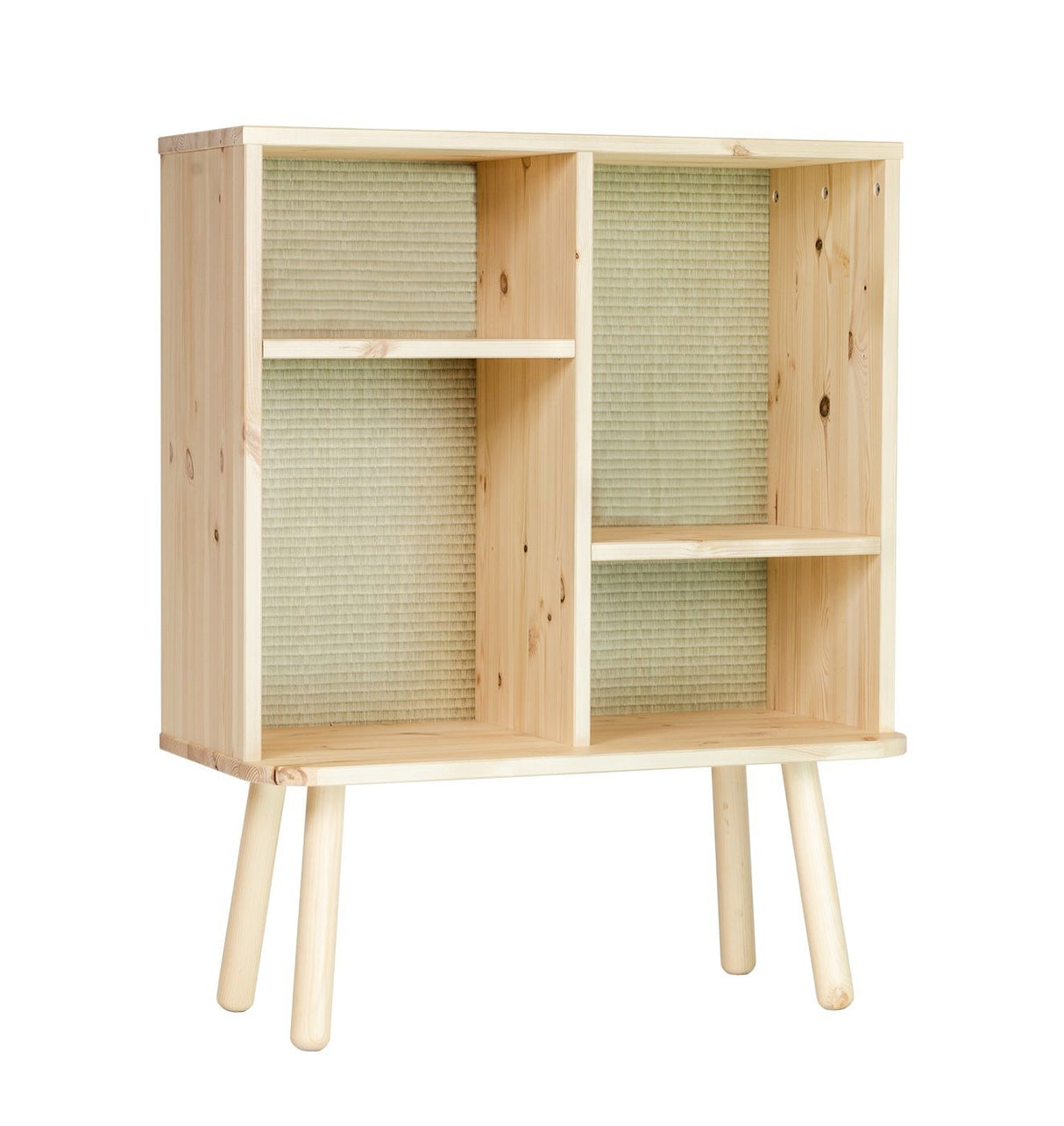 KYABI Shelf w. 4 compartments, Pine