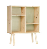 KYABI Shelf w. 4 compartments, Pine