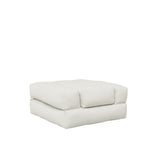 Kube futon, av hvitt