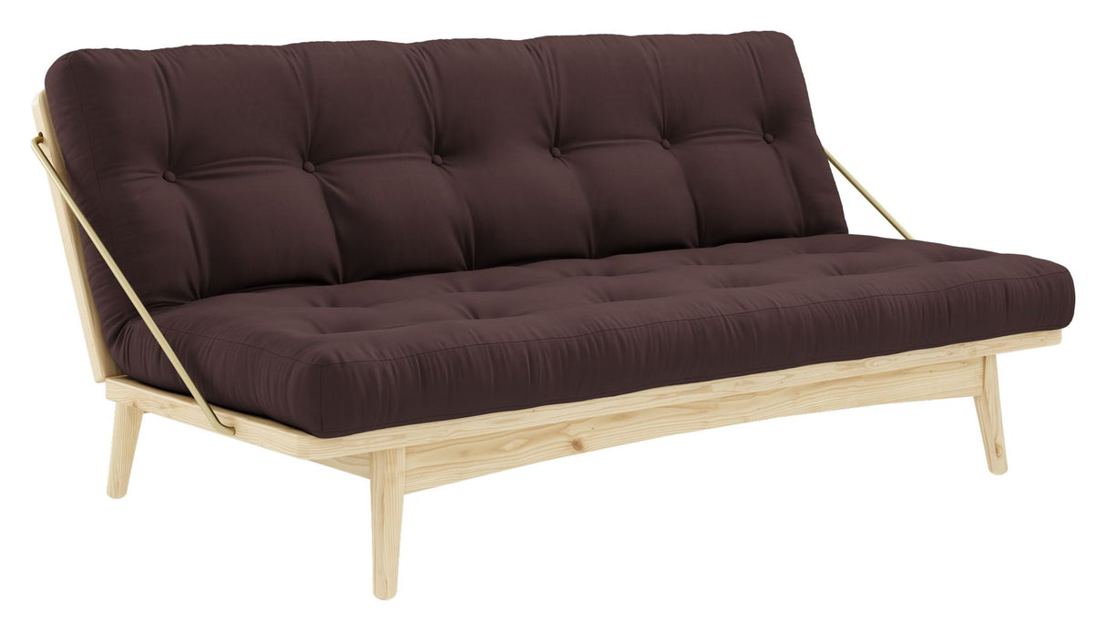 Folkesofa, furu/brun