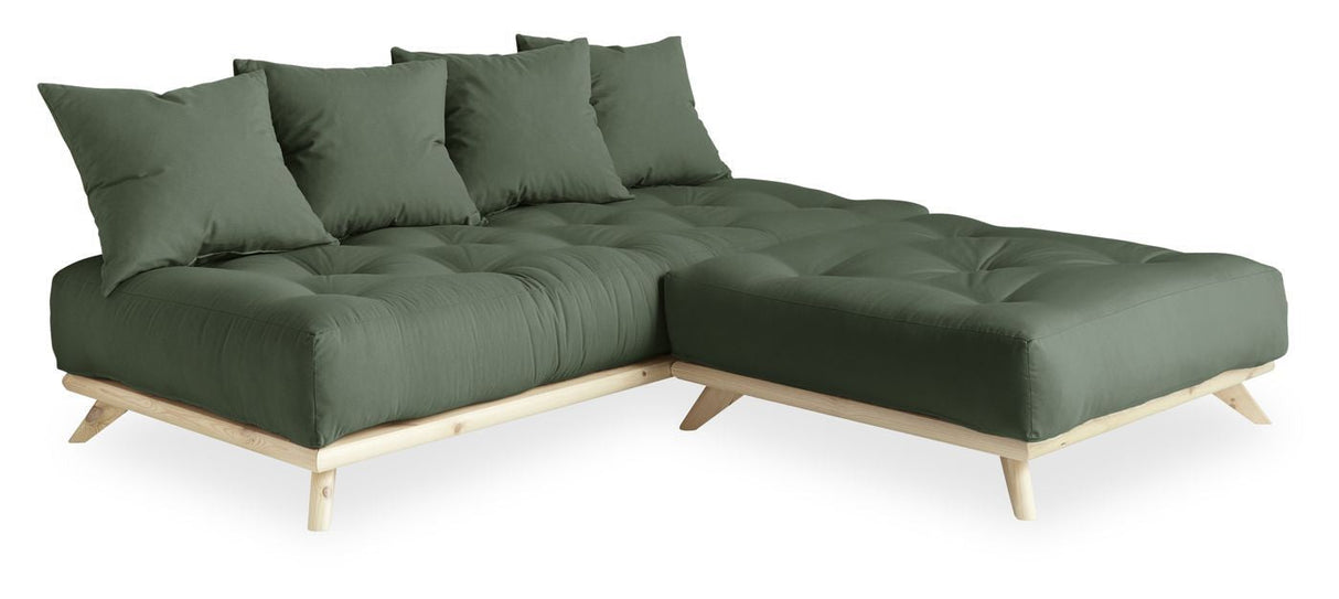 Senza Daybed, Olive Green/Nature