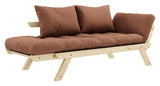 Bebop sofa seng, furu/leirbrun