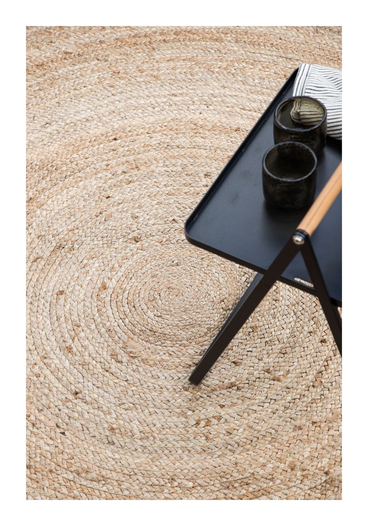 Oliver Carpet, Jute, Nature, Ø200